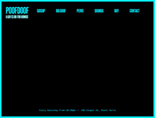 Tablet Screenshot of poofdoof.com